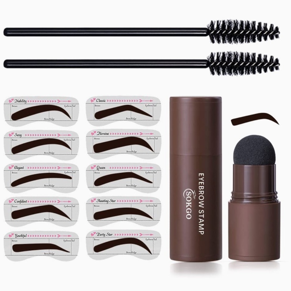 🛍️ Sokgo Eyebrow One Step Stamp Shaping Kit in Shade Natural Brown